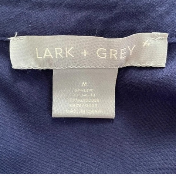 Lark Grey Navy Sleeveless Button Jumpsuit Size M - Picture 5 of 7